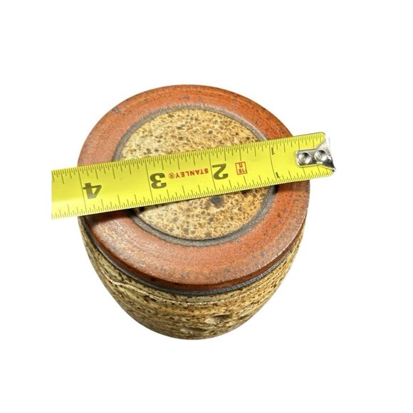 Stoneware Garlic Keeper Jar Studio Art Pottery French Style Vintage 1970’s - Picture 10 of 10